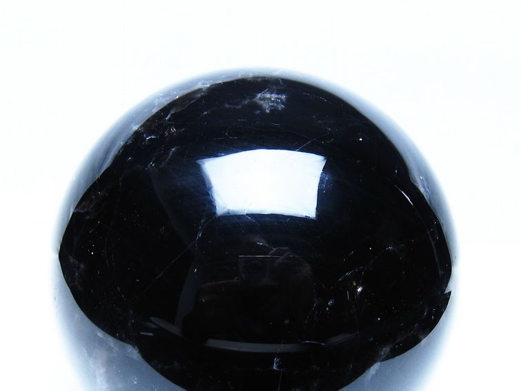 2.4Kg モリオン 黒水晶 丸玉 125mm スフィア 一点物 161-948