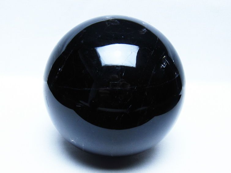 2.1Kg モリオン 黒水晶 丸玉 120mm スフィア 一点物 161-950