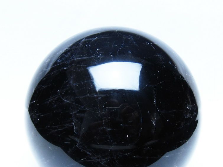 2.2Kg モリオン 黒水晶 丸玉 120mm スフィア 一点物 161-953
