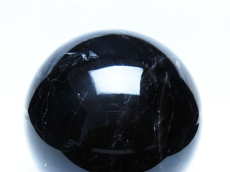 2Kg モリオン 黒水晶 丸玉 118mm スフィア 一点物 161-955