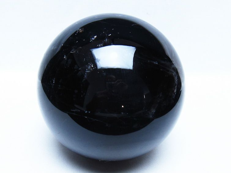 2.1Kg モリオン 黒水晶 丸玉 118mm スフィア 一点物 161-959