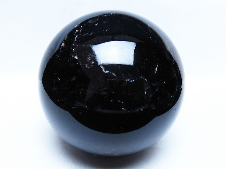 3Kg モリオン 黒水晶 丸玉 135mm スフィア 一点物 161-961