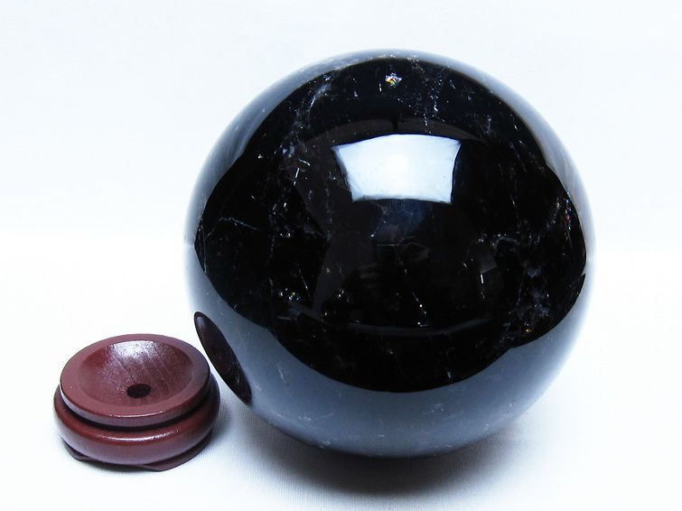 3Kg モリオン 黒水晶 丸玉 133mm スフィア 一点物 161-962 【sold out】