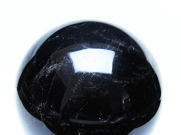 3.4Kg モリオン 黒水晶 丸玉 140mm スフィア 一点物 161-963