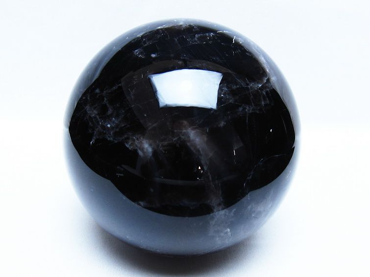 2.7Kg モリオン 黒水晶 丸玉 130mm スフィア 一点物 161-966 【sold out】