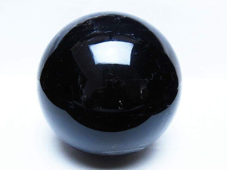2.8Kg モリオン 黒水晶 丸玉 130mm スフィア 一点物 161-967 【sold out】