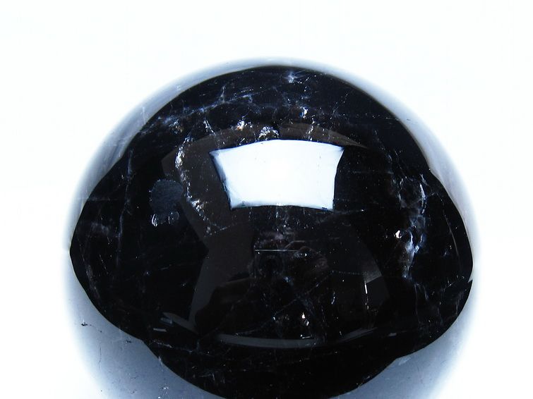 2.5Kg モリオン 黒水晶 丸玉 125mm スフィア 一点物 161-968