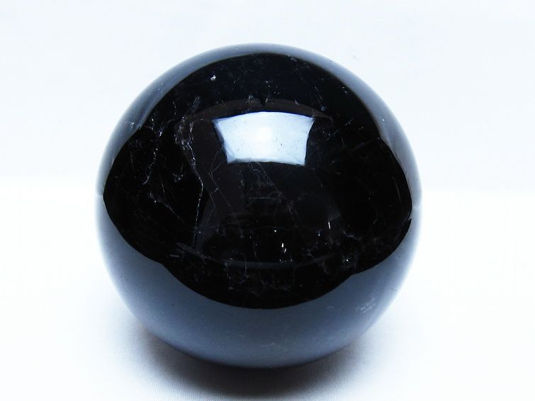 2.2Kg モリオン 黒水晶 丸玉 120mm スフィア 一点物 161-970