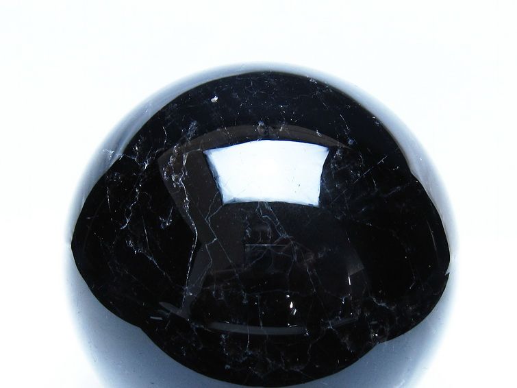 2.2Kg モリオン 黒水晶 丸玉 120mm スフィア 一点物 161-970
