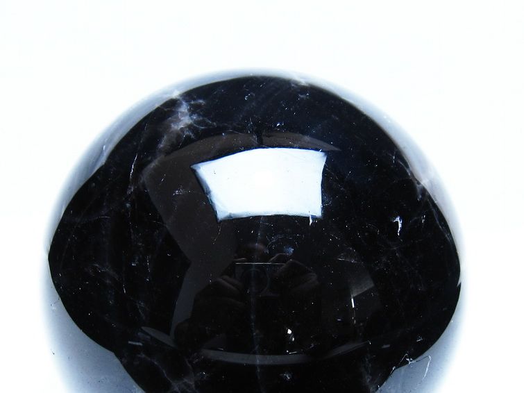 2.1Kg モリオン 黒水晶 丸玉 120mm スフィア 一点物 161-972