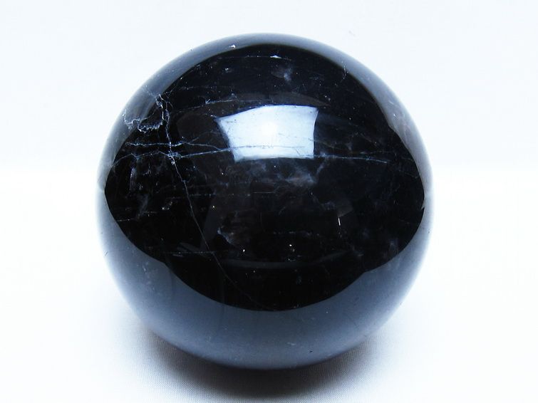 2.1Kg モリオン 黒水晶 丸玉 120mm スフィア 一点物 161-973