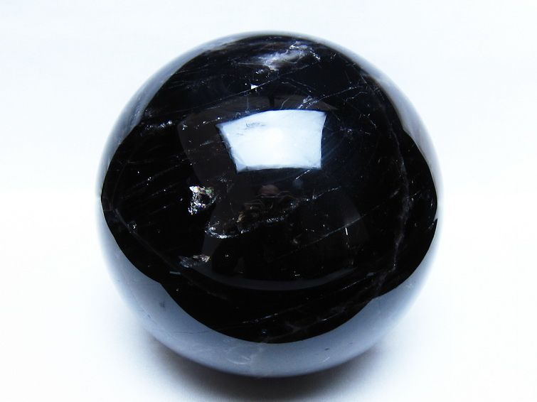 5.8Kg モリオン 黒水晶 丸玉 165mm スフィア 一点物 161-974