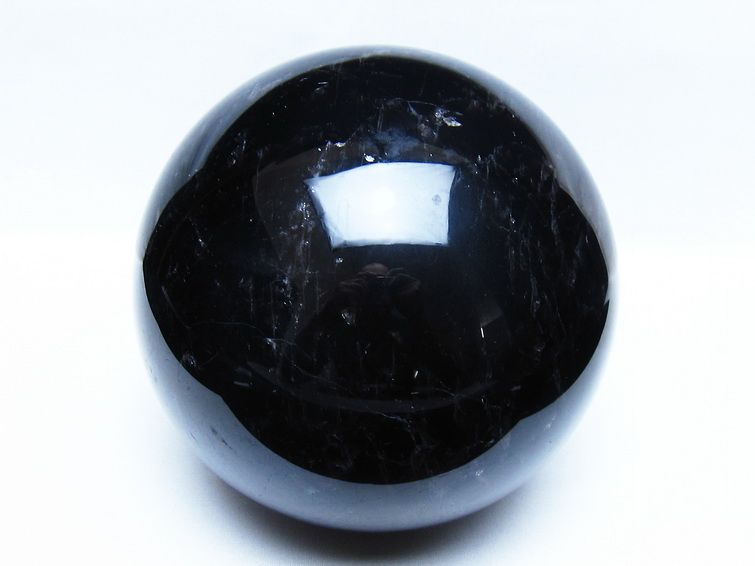 4.8Kg モリオン 黒水晶 丸玉 155mm スフィア 一点物 161-975