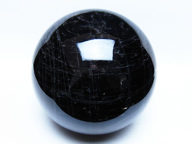 4.8Kg モリオン 黒水晶 丸玉 155mm スフィア 一点物 161-977