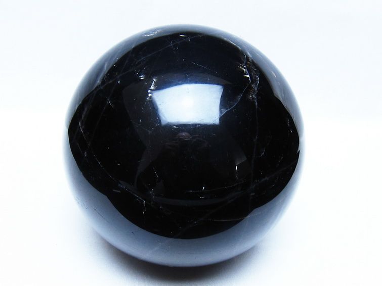 3.7Kg モリオン 黒水晶 丸玉 143mm スフィア 一点物 161-978