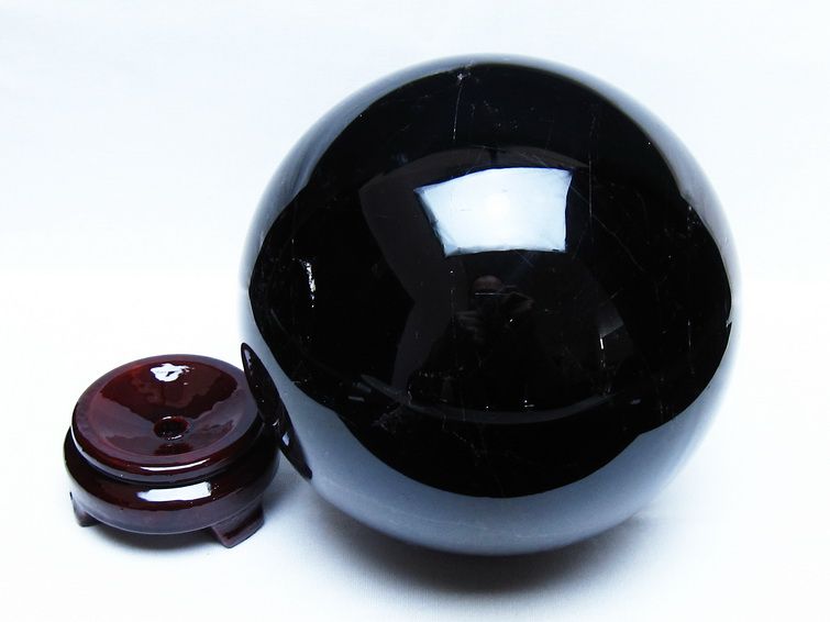 4.5Kg モリオン 黒水晶 丸玉 150mm スフィア 一点物 161-980 [sold out]