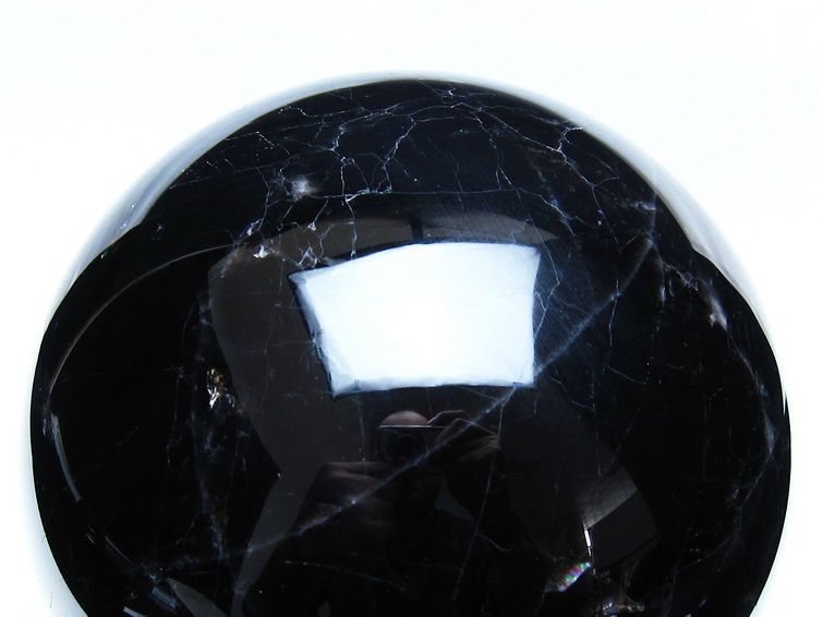 7.1Kg モリオン 黒水晶 丸玉 175mm スフィア 一点物 161-981