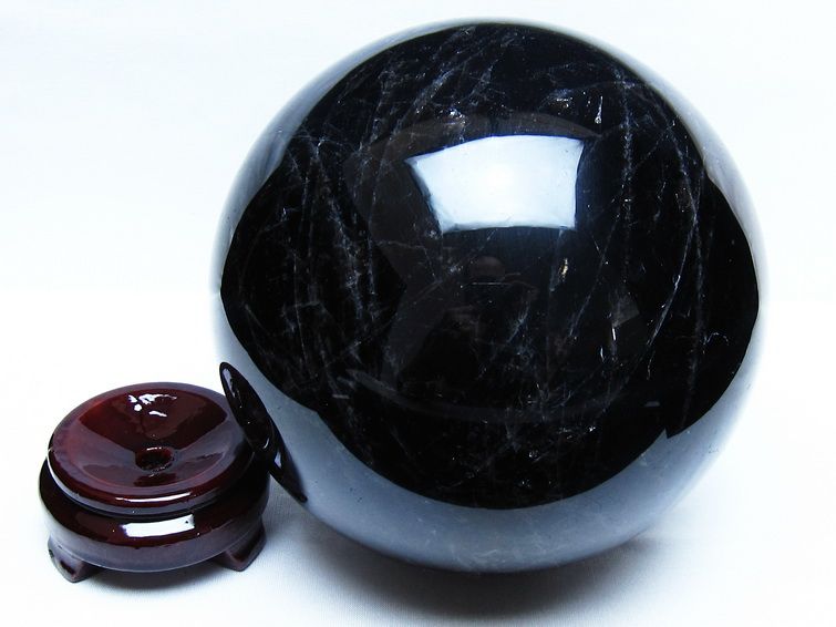 5.3Kg モリオン 黒水晶 丸玉 160mm スフィア 一点物 161-983 [sold out]
