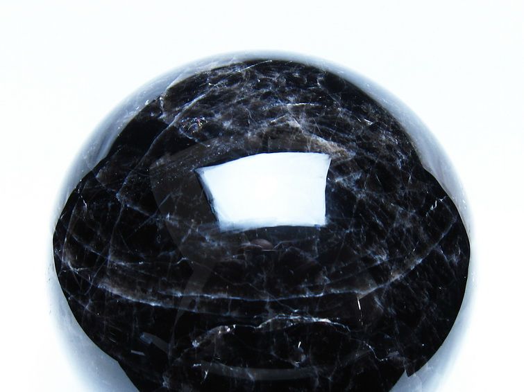 4.4Kg モリオン 黒水晶 丸玉 150mm スフィア 一点物 161-984