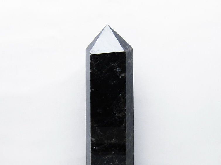 3Kg モリオン 黒水晶 六角柱 台座付属 一点物 162-420