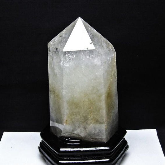 2.9Kg 水晶 六角柱 台座付属 ポイント 置物 原石 一点物 162-447