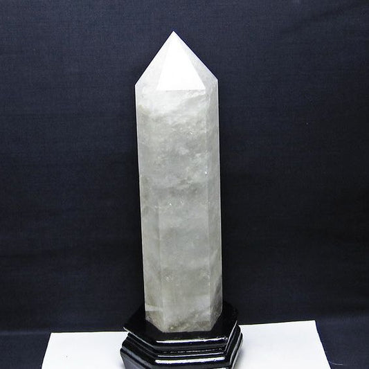2.9Kg 水晶 六角柱 台座付属 ポイント 置物 原石 一点物 162-451