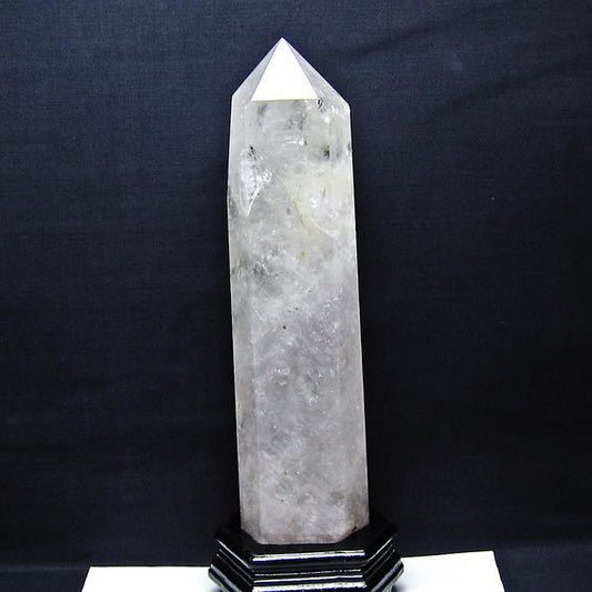 3.3Kg 水晶 六角柱 台座付属 ポイント 置物 原石 一点物 162-452