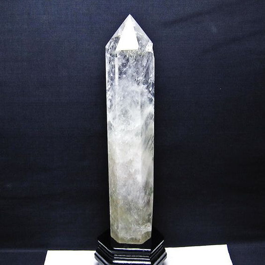 2.2Kg 水晶 六角柱 台座付属 ポイント 置物 原石 一点物 162-457