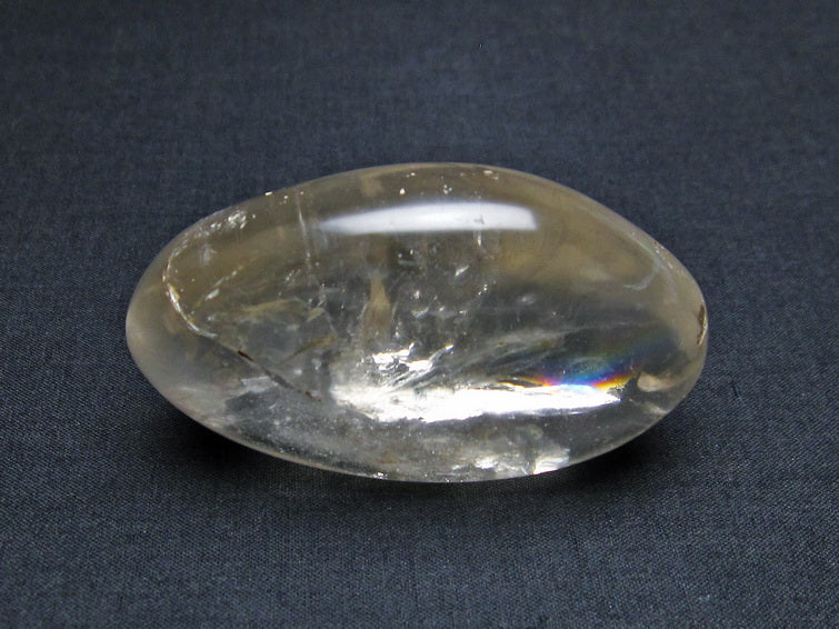 水晶 タンブル 原石 虹入り 一点物 171-3462