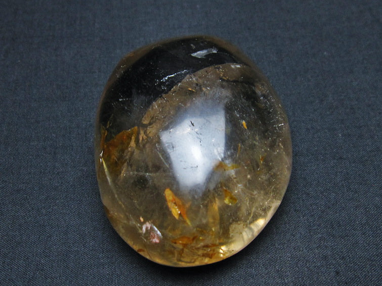 スモーキークォーツ タンブル 煙水晶 原石 虹入り 一点物 171-3556