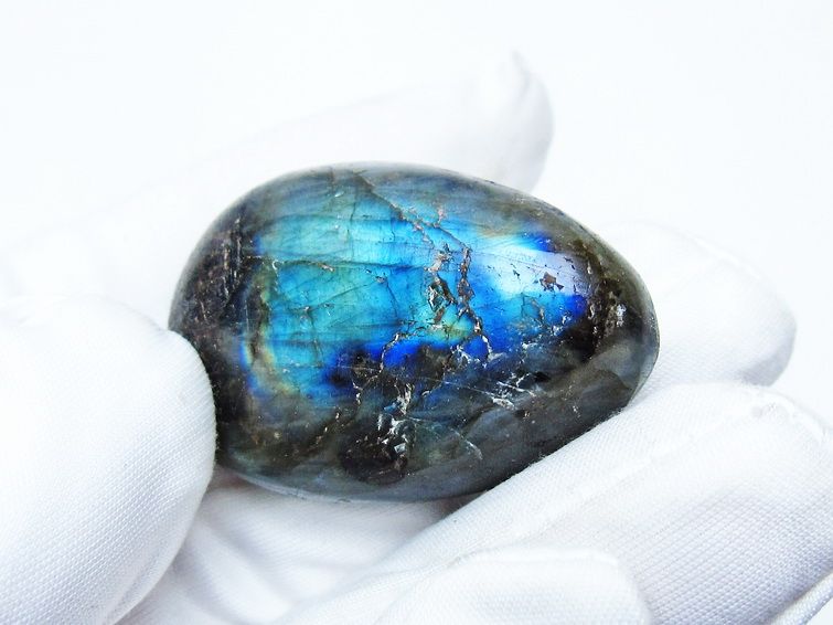 ラブラドライト 原石 タンブル 一点物 171-6052 [sold out]