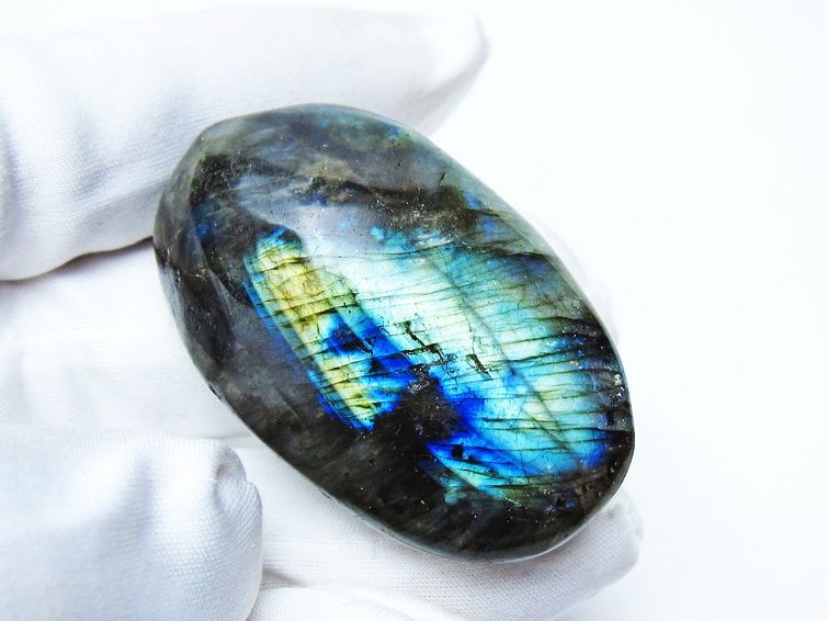 ラブラドライト 原石 タンブル 一点物 171-6080 [sold out]