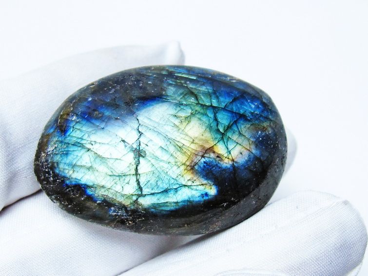 ラブラドライト 原石 タンブル 一点物 171-6081 [sold out]