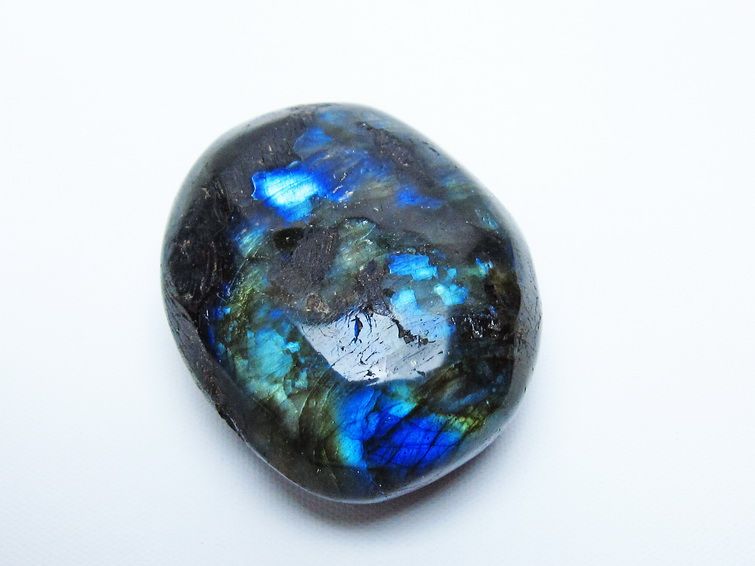 ラブラドライト 原石 タンブル 一点物 171-6090 [sold out]