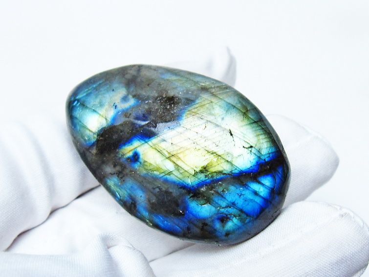 ラブラドライト 原石 タンブル 一点物 171-6095 [sold out]