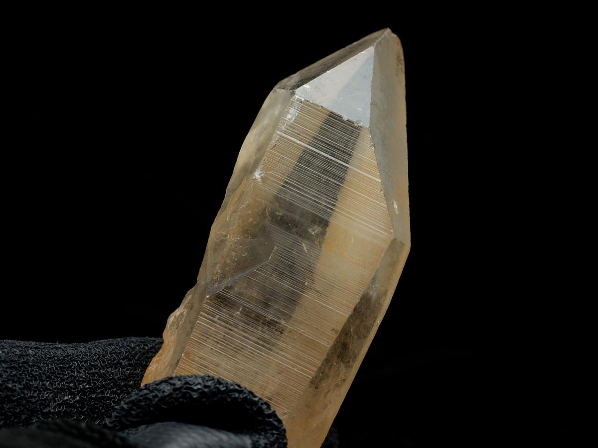 シトリンクォーツ 原石 ポイント レムリアンシード水晶 ブラジル ミナスジェライス州 コリント産 一点物 171-7282