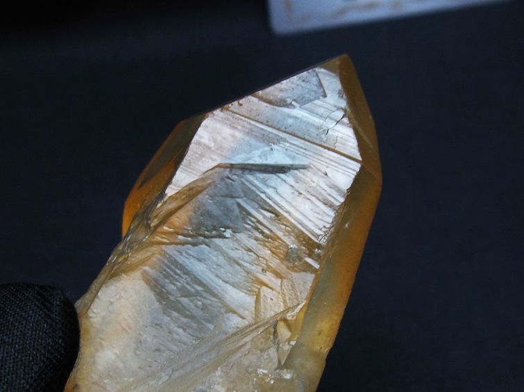シトリンクォーツ 原石 ポイント レムリアンシード水晶 ブラジル ミナスジェライス州 コリント産 一点物 171-7284