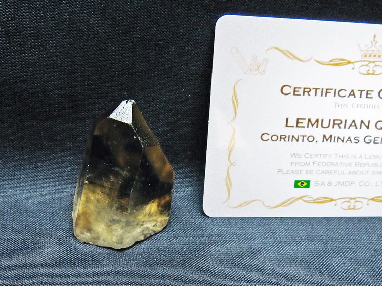 レムリアンシード スモーキークォーツ 原石 ブラジル ミナスジェライス州 コリント産 一点物 171-7444