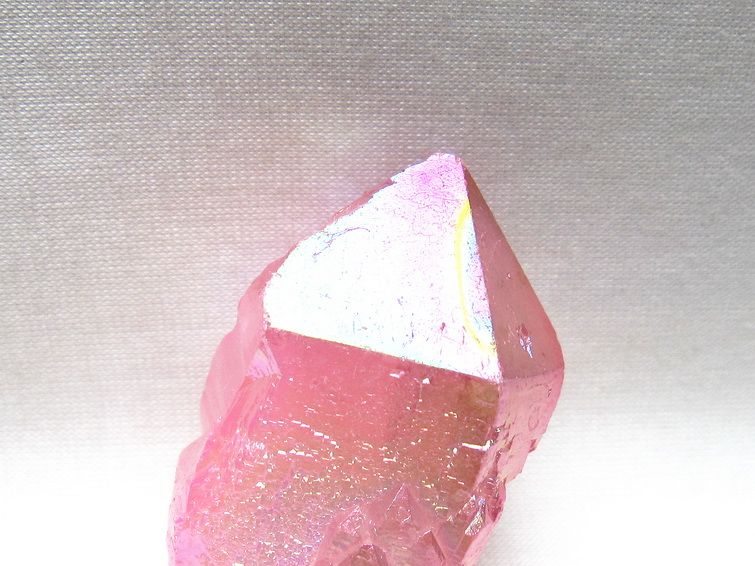 オーラクリスタル 原石 ローズピンク エレスチャル オーラ水晶 一点物 171-8594