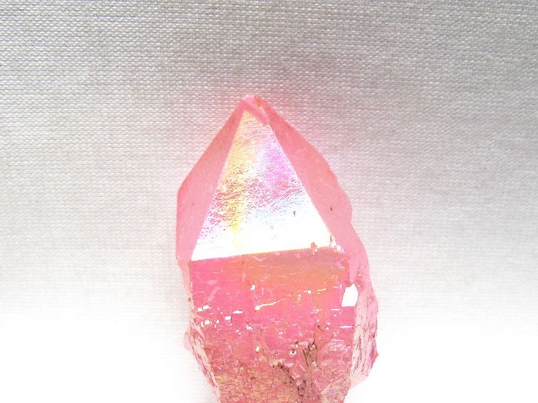 オーラクリスタル 原石 ローズピンク エレスチャル オーラ水晶 一点物 171-8597