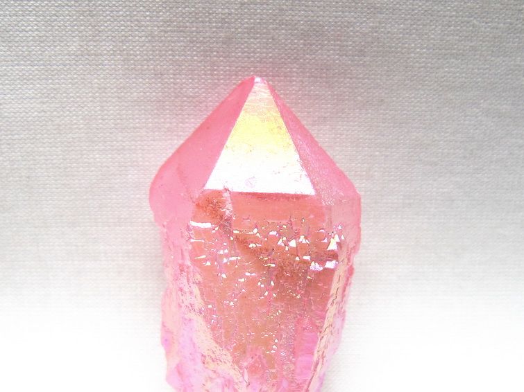 オーラクリスタル 原石 ローズピンク エレスチャル オーラ水晶 一点物 171-8599