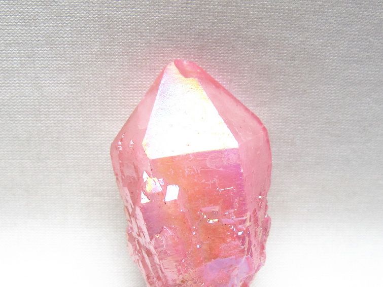 オーラクリスタル 原石 ローズピンク エレスチャル オーラ水晶 一点物 171-8603