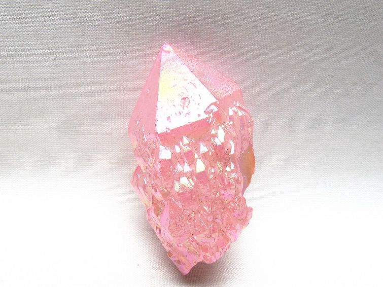 オーラクリスタル 原石 ローズピンク エレスチャル オーラ水晶 一点物 171-8605