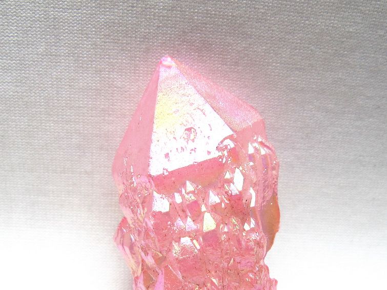 オーラクリスタル 原石 ローズピンク エレスチャル オーラ水晶 一点物 171-8605