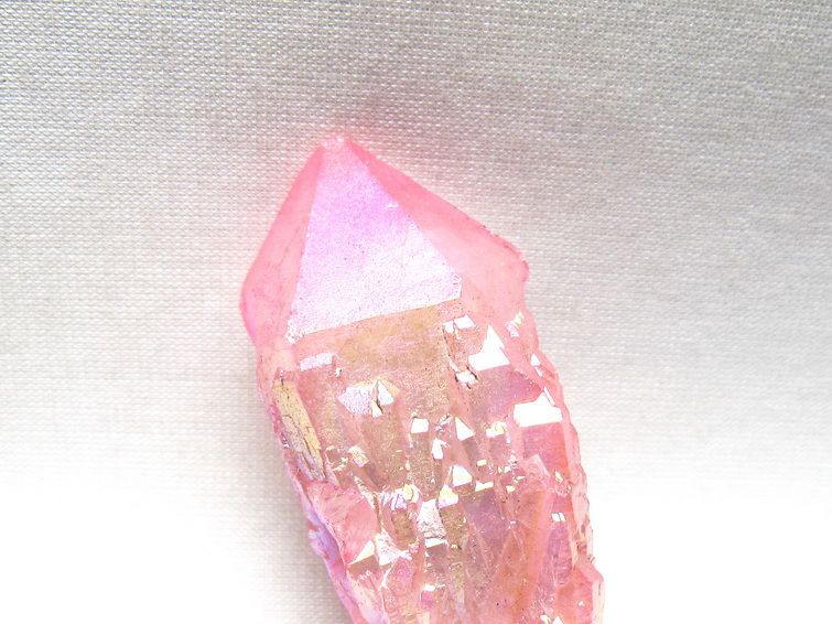 オーラクリスタル 原石 ローズピンク エレスチャル オーラ水晶 一点物 171-8606