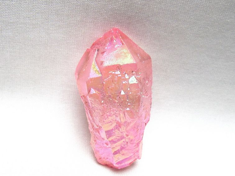 オーラクリスタル 原石 ローズピンク エレスチャル オーラ水晶 一点物 171-8608