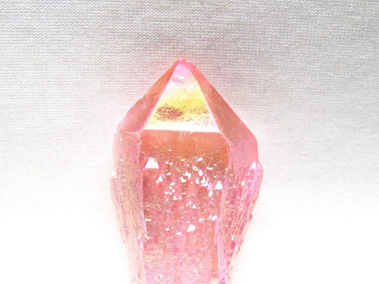オーラクリスタル 原石 ローズピンク エレスチャル オーラ水晶 一点物 171-8609