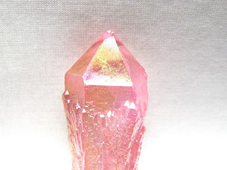 オーラクリスタル 原石 ローズピンク エレスチャル オーラ水晶 一点物 171-8609