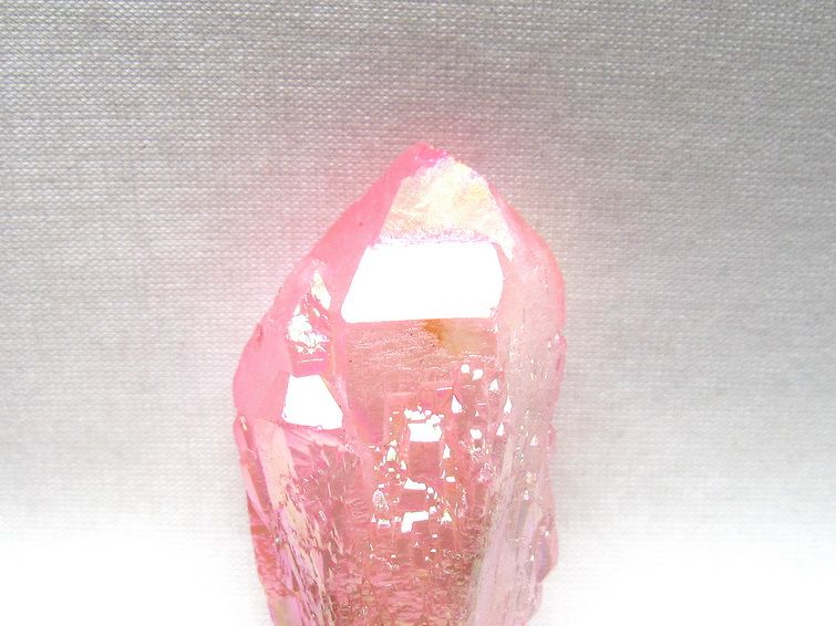 オーラクリスタル 原石 ローズピンク エレスチャル オーラ水晶 一点物 171-8610