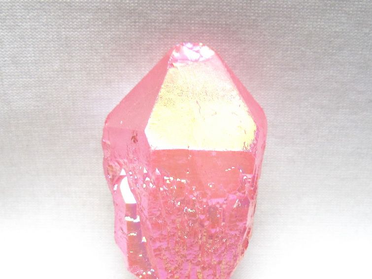 オーラクリスタル 原石 ローズピンク エレスチャル オーラ水晶 一点物 171-8612